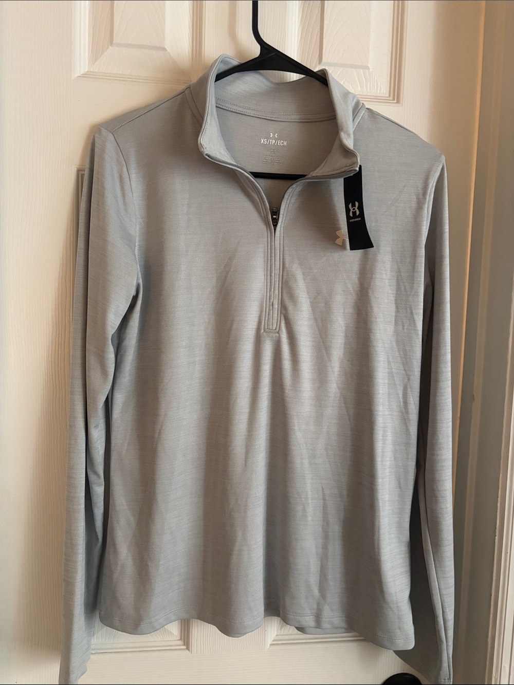 Under Armour Light Gray Half-Zip Athletic Pullover